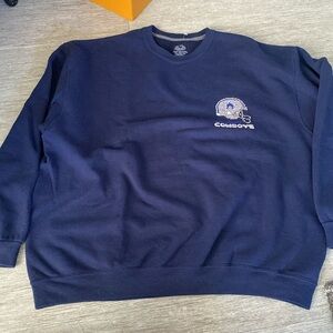 🏈DallasCowboys needle point HAND STITCHED sweat shirt🏈